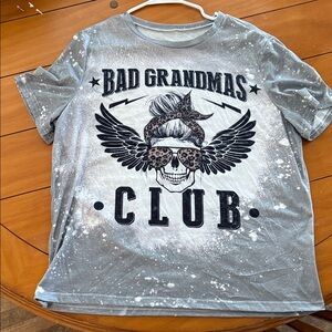 SHEIN Black and Gray Graphic Tee